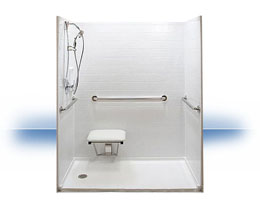 Walk in shower in Boardwalk by Independent Home Products, LLC